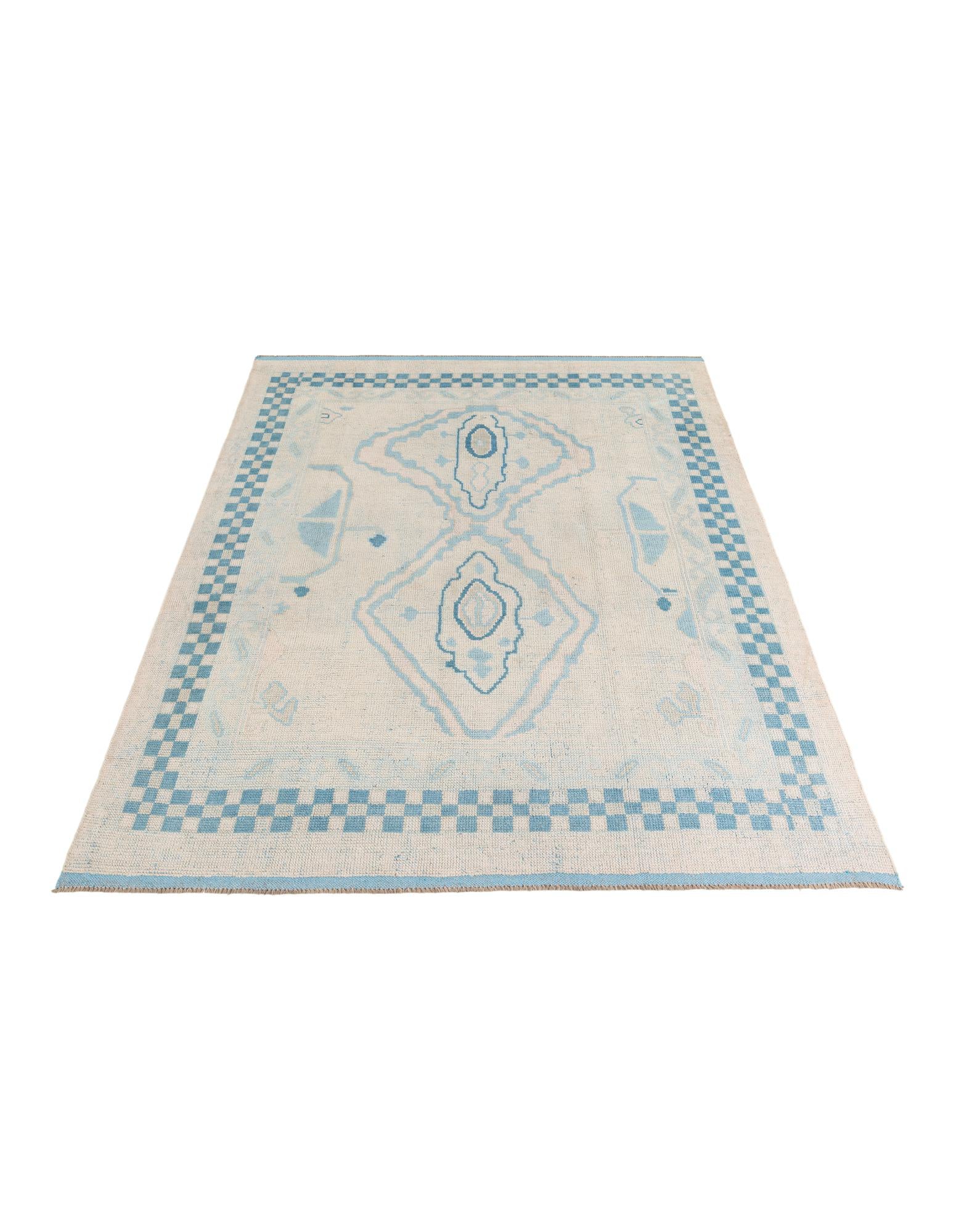 8' x 10' 1 Hand Knotted Moroccan Wool Rug