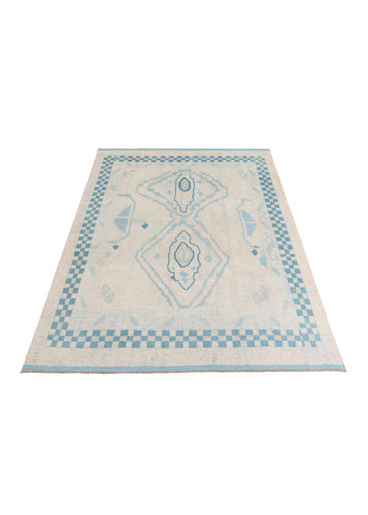 8' x 10' 1 Hand Knotted Moroccan Wool Rug