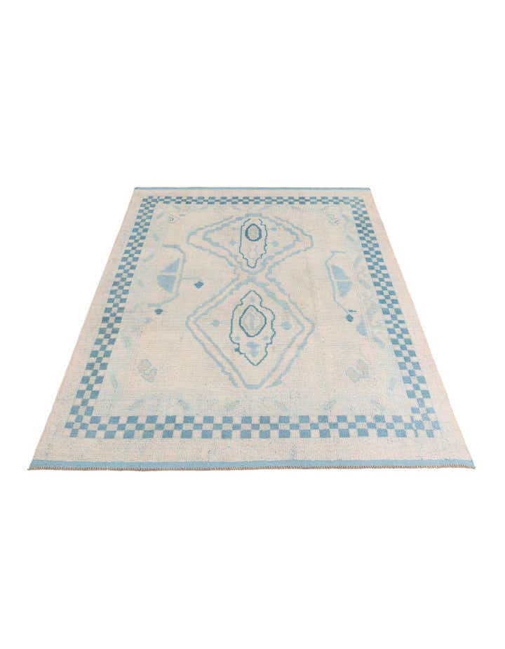 8' x 10' 1 Hand Knotted Moroccan Wool Rug