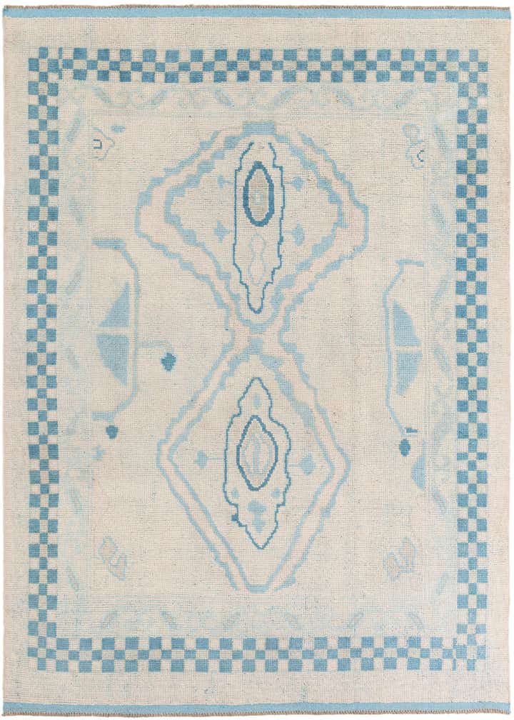 8' x 10' 1 Hand Knotted Moroccan Wool Rug