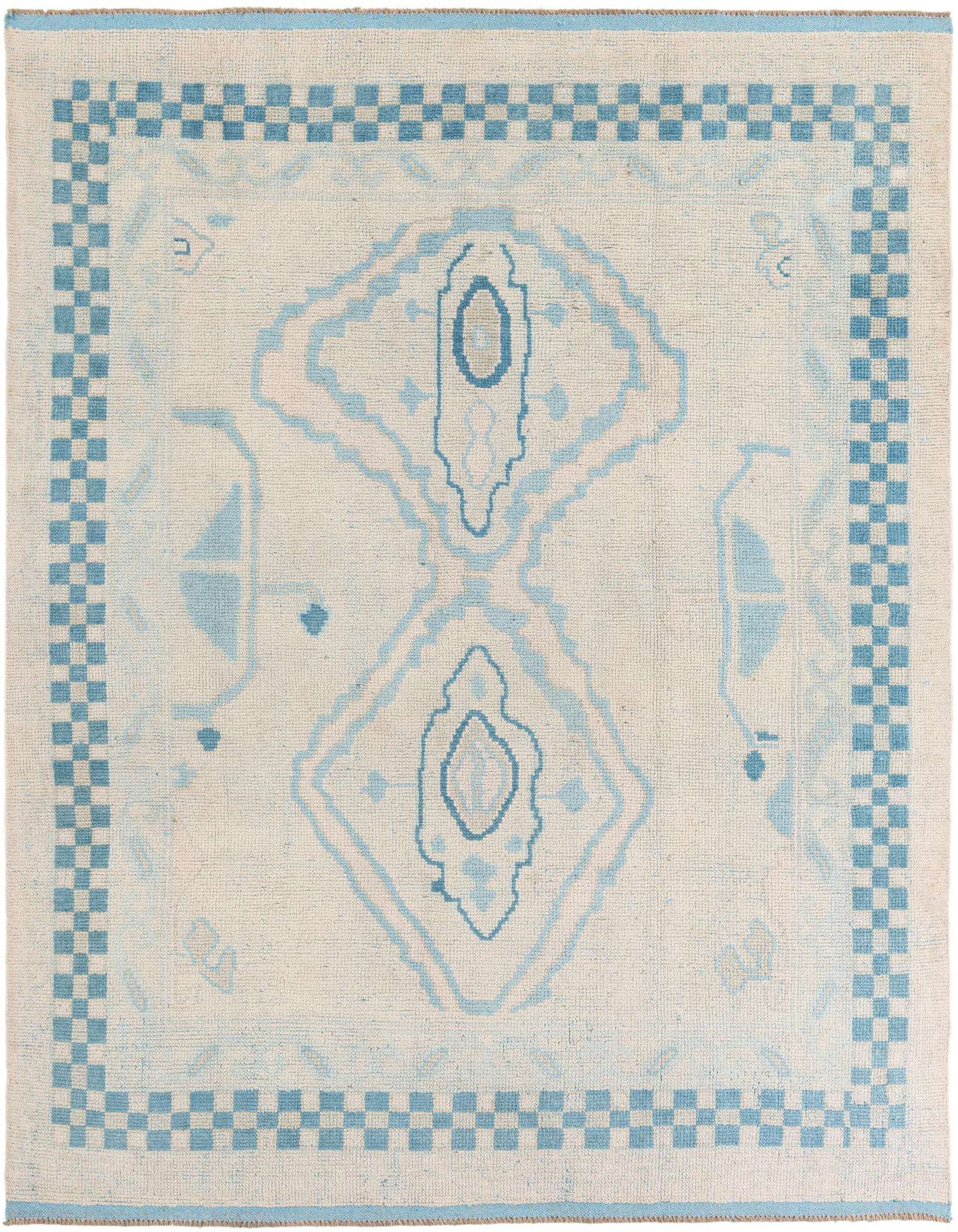 8' x 10' 1 Hand Knotted Moroccan Wool Rug