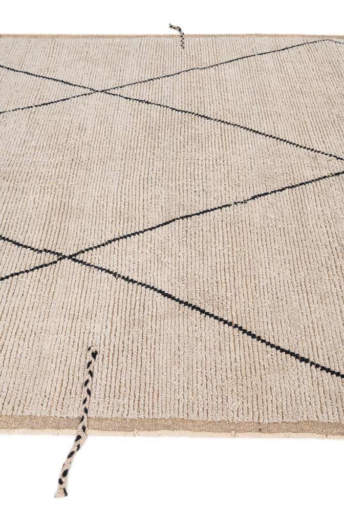 6' 9 x 9' Hand Knotted Moroccan Wool Rug