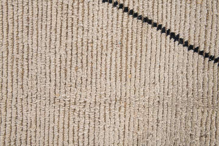 6' 9 x 9' Hand Knotted Moroccan Wool Rug