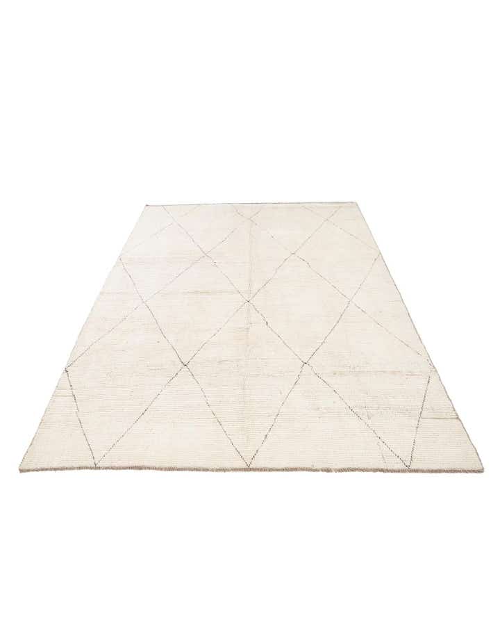 6' 10 x 8' 8 Hand Knotted Moroccan Wool Rug