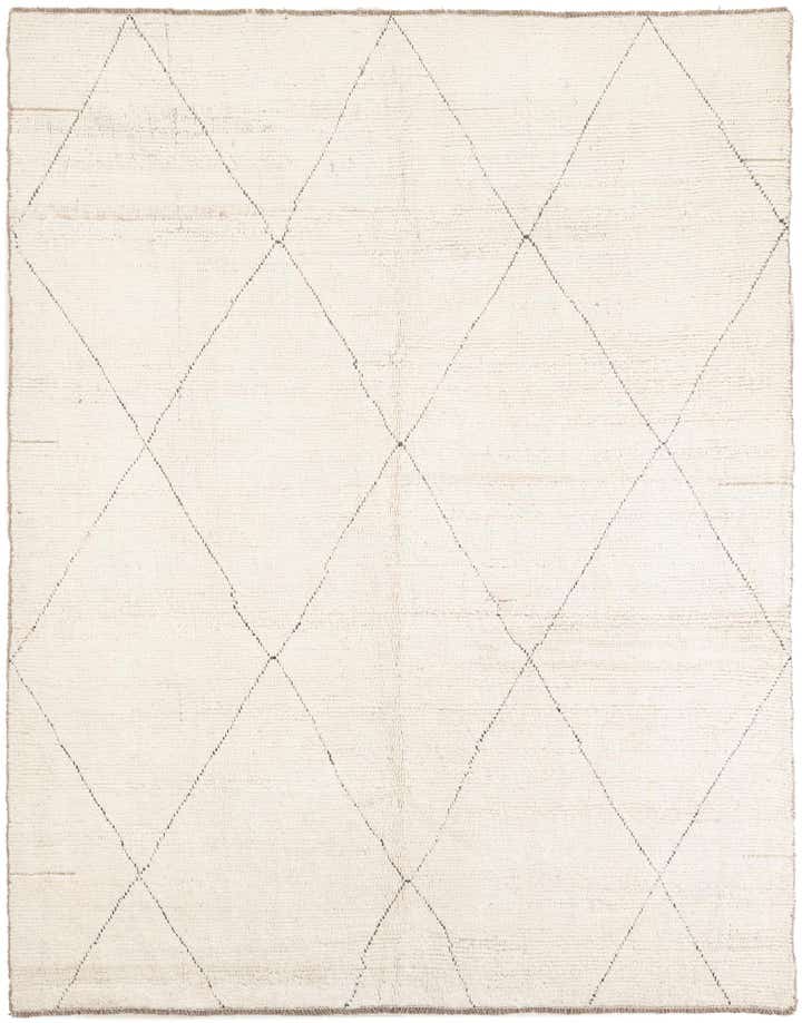 6' 10 x 8' 8 Hand Knotted Moroccan Wool Rug