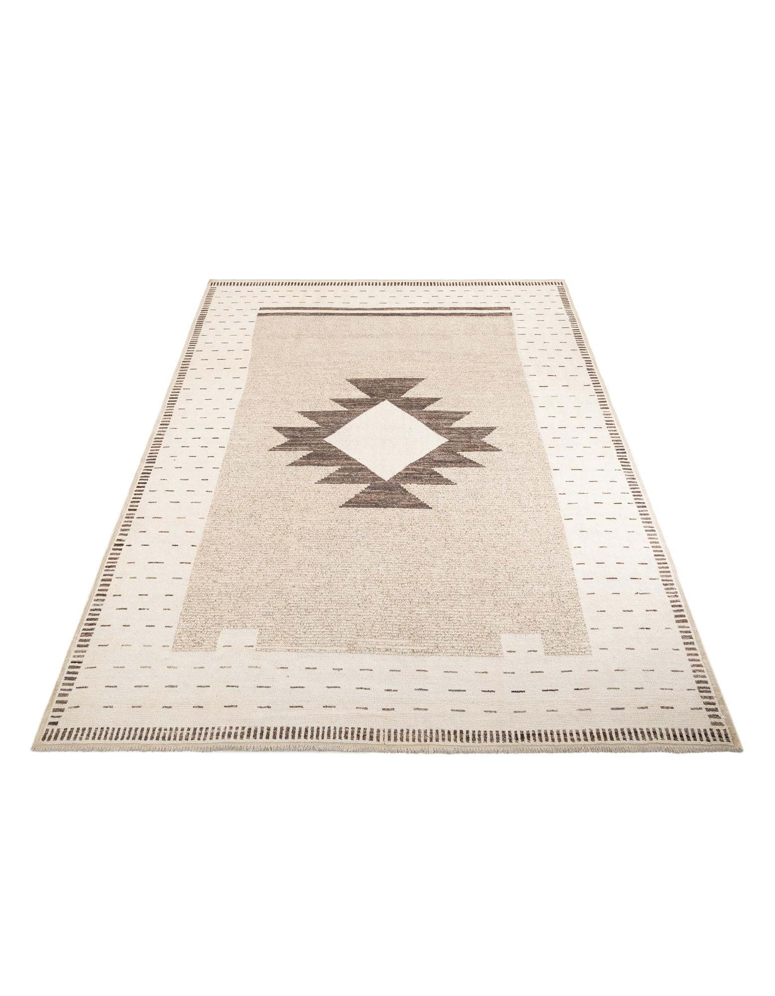 10' 3 x 13' 10 Hand Knotted Moroccan Wool Rug