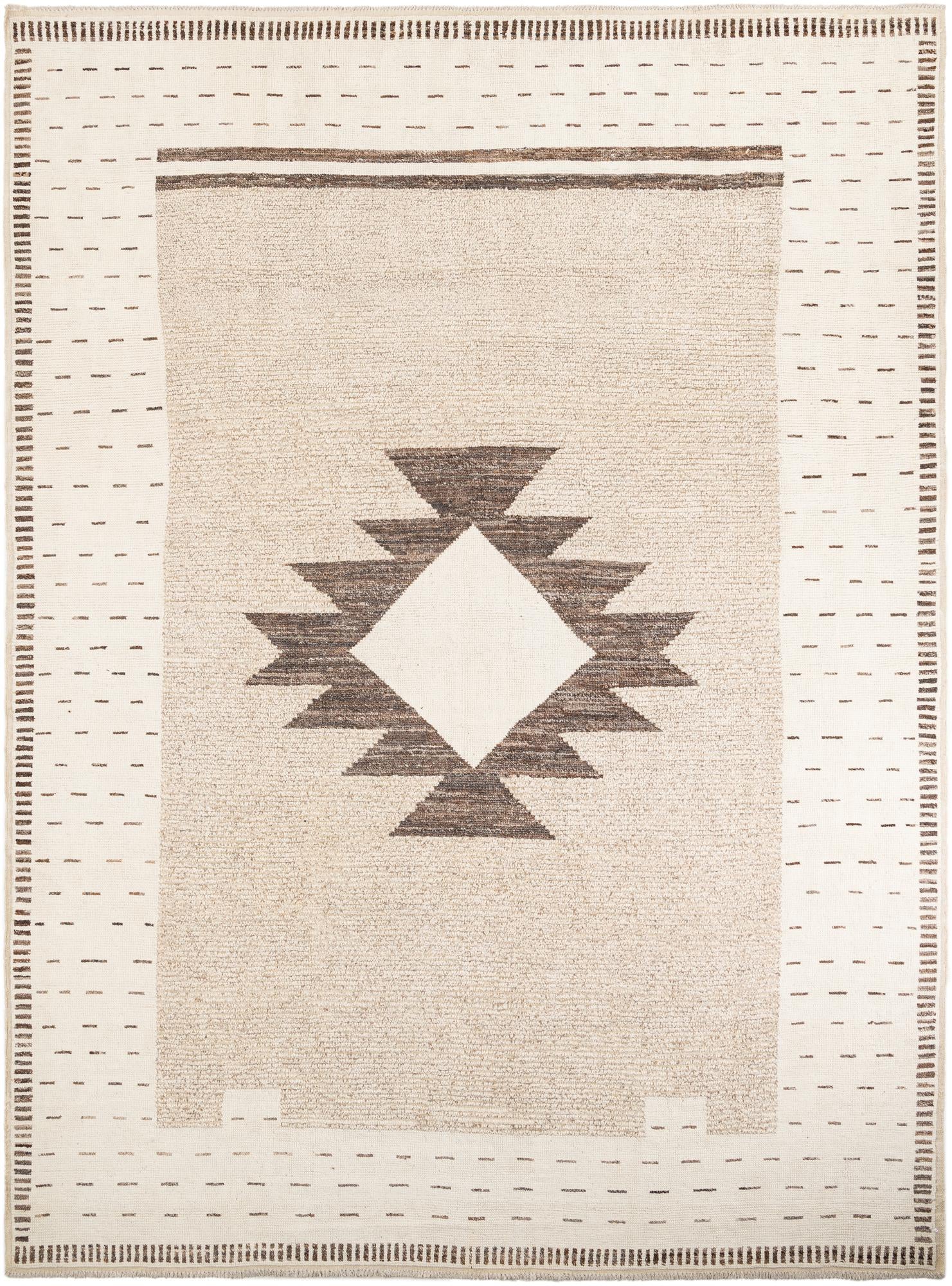 10' 3 x 13' 10 Hand Knotted Moroccan Wool Rug