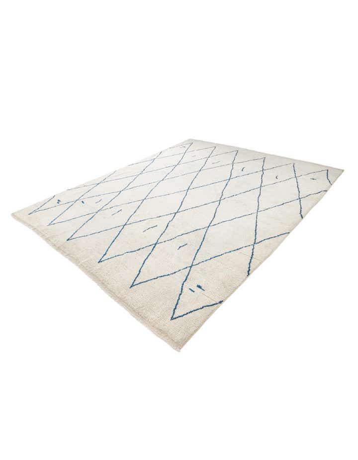 9' 5 x 11' 7 Hand Knotted Moroccan Wool Rug