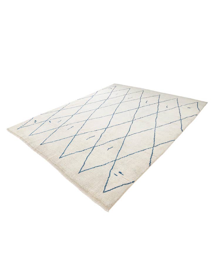 Detail image of 9' 5 x 11' 7 Hand Knotted Moroccan Wool Rug