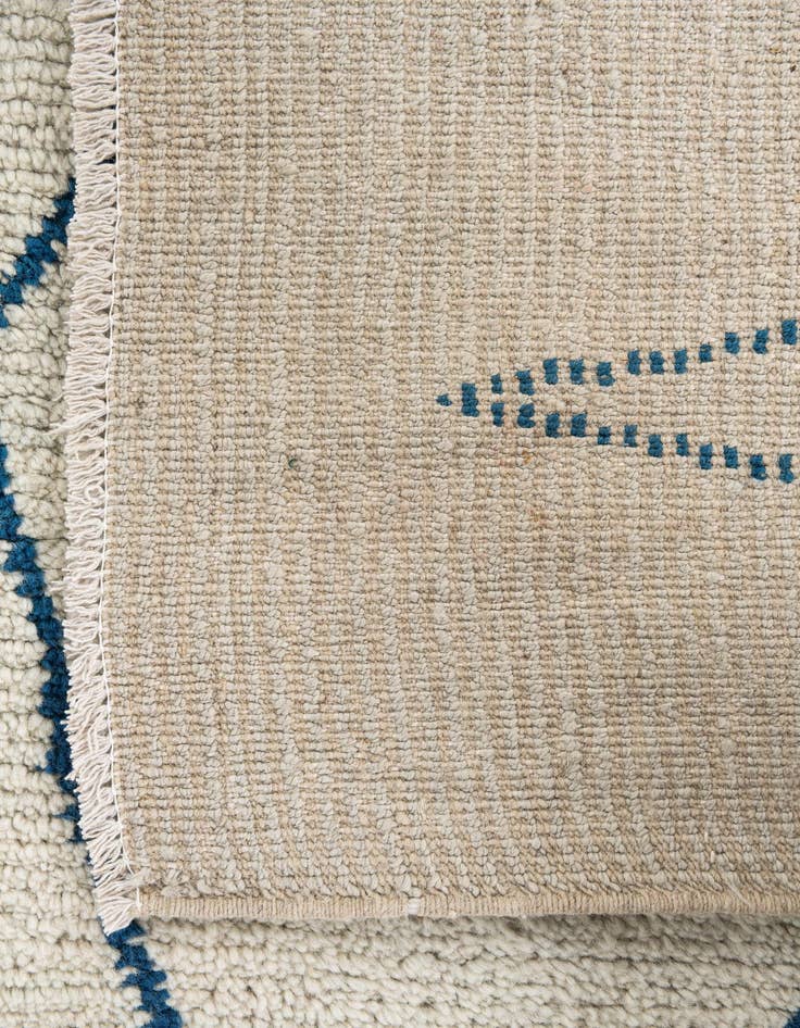 Detail image of 9' 5 x 11' 7  Hand Knotted Moroccan Wool Rug