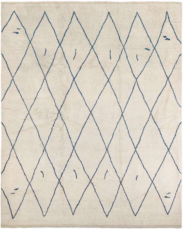 9' 5 x 11' 7 Hand Knotted Moroccan Wool Rug