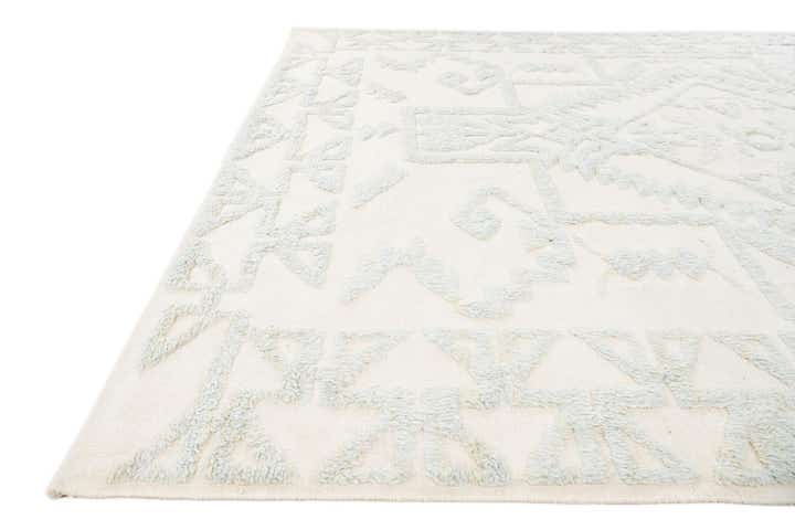 9' x 12' Hand Knotted Moroccan Wool Rug