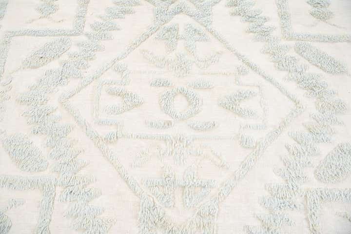 9' x 12' Hand Knotted Moroccan Wool Rug