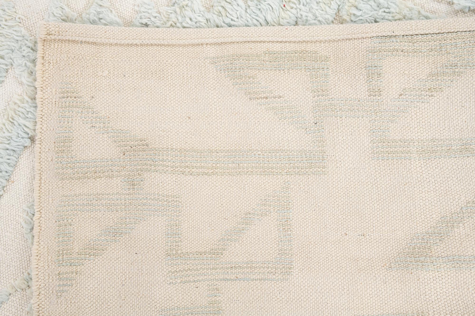 9' x 12' Hand Knotted Moroccan Wool Rug