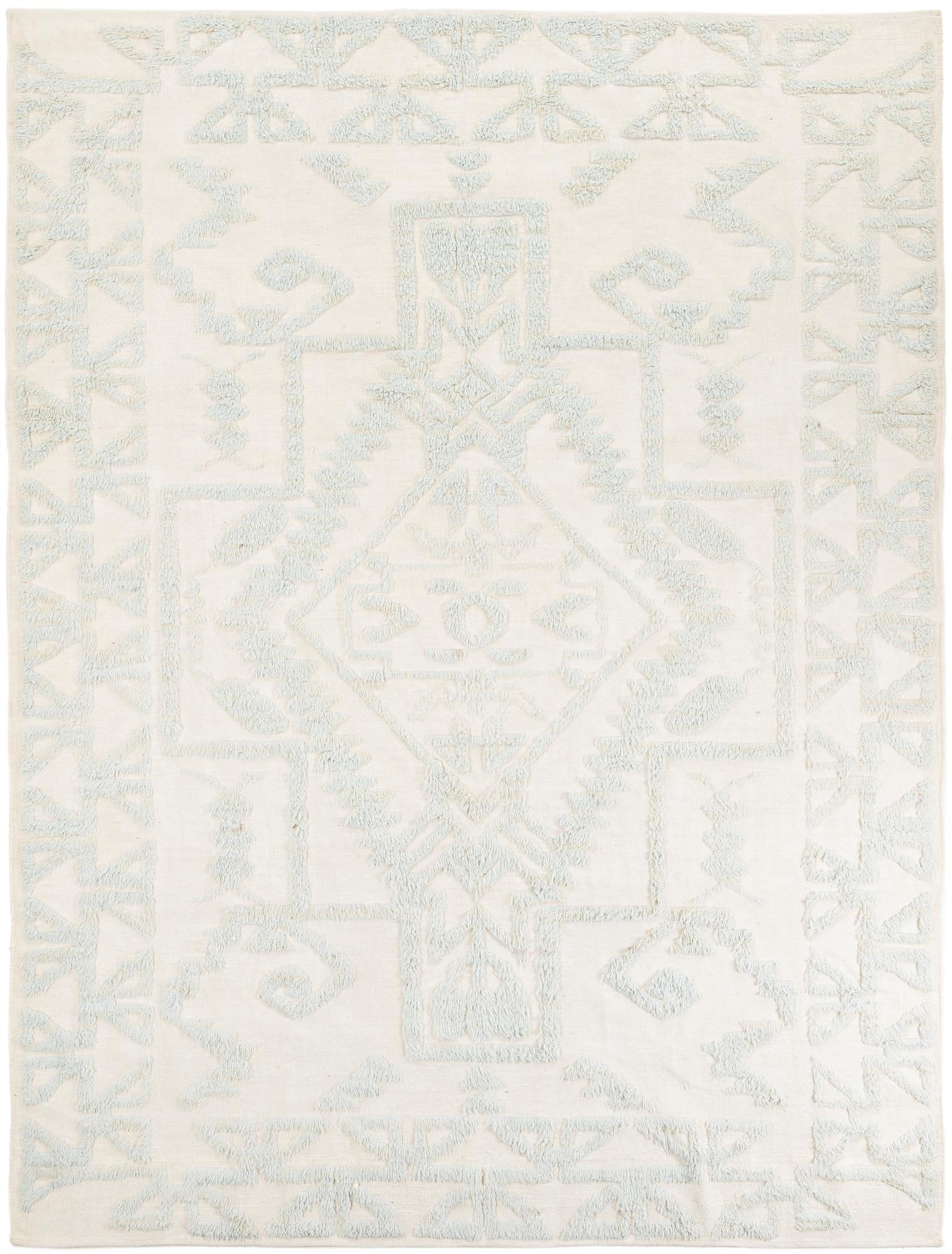 9' x 12' Hand Knotted Moroccan Wool Rug