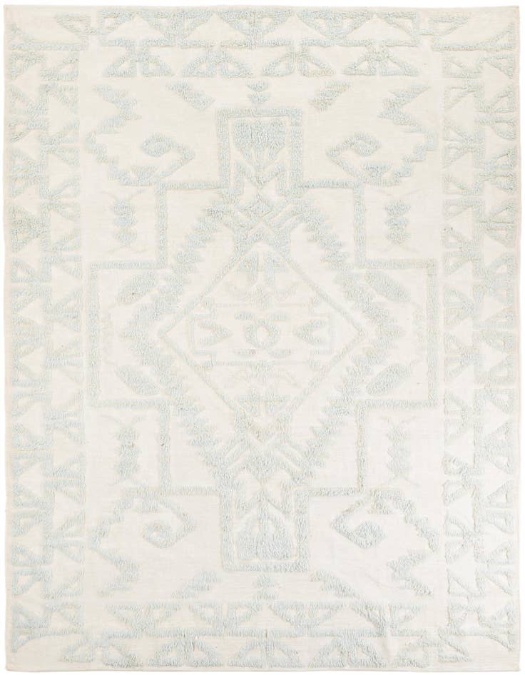 Detail image of 9' x 12' Hand Knotted Moroccan Wool Rug