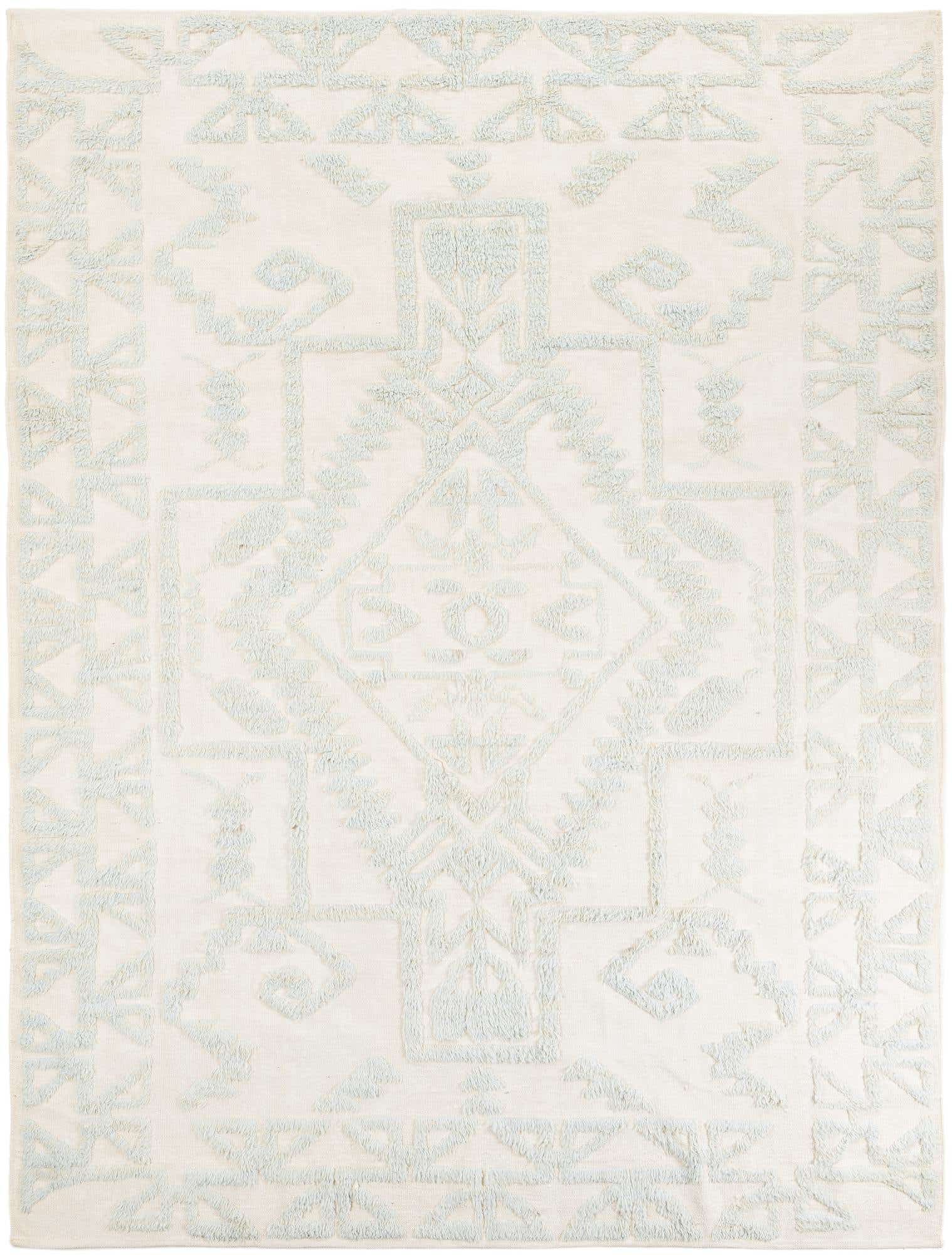 9' x 12' Hand Knotted Moroccan Wool Rug