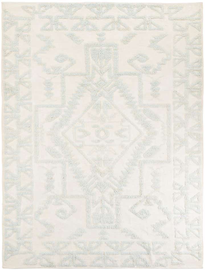 9' x 12' Hand Knotted Moroccan Wool Rug