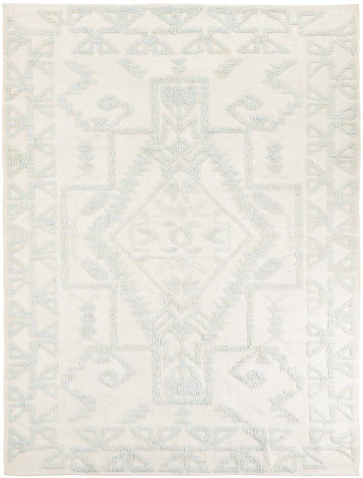 Detail image of 9' x 12' Hand Knotted Moroccan Wool Rug