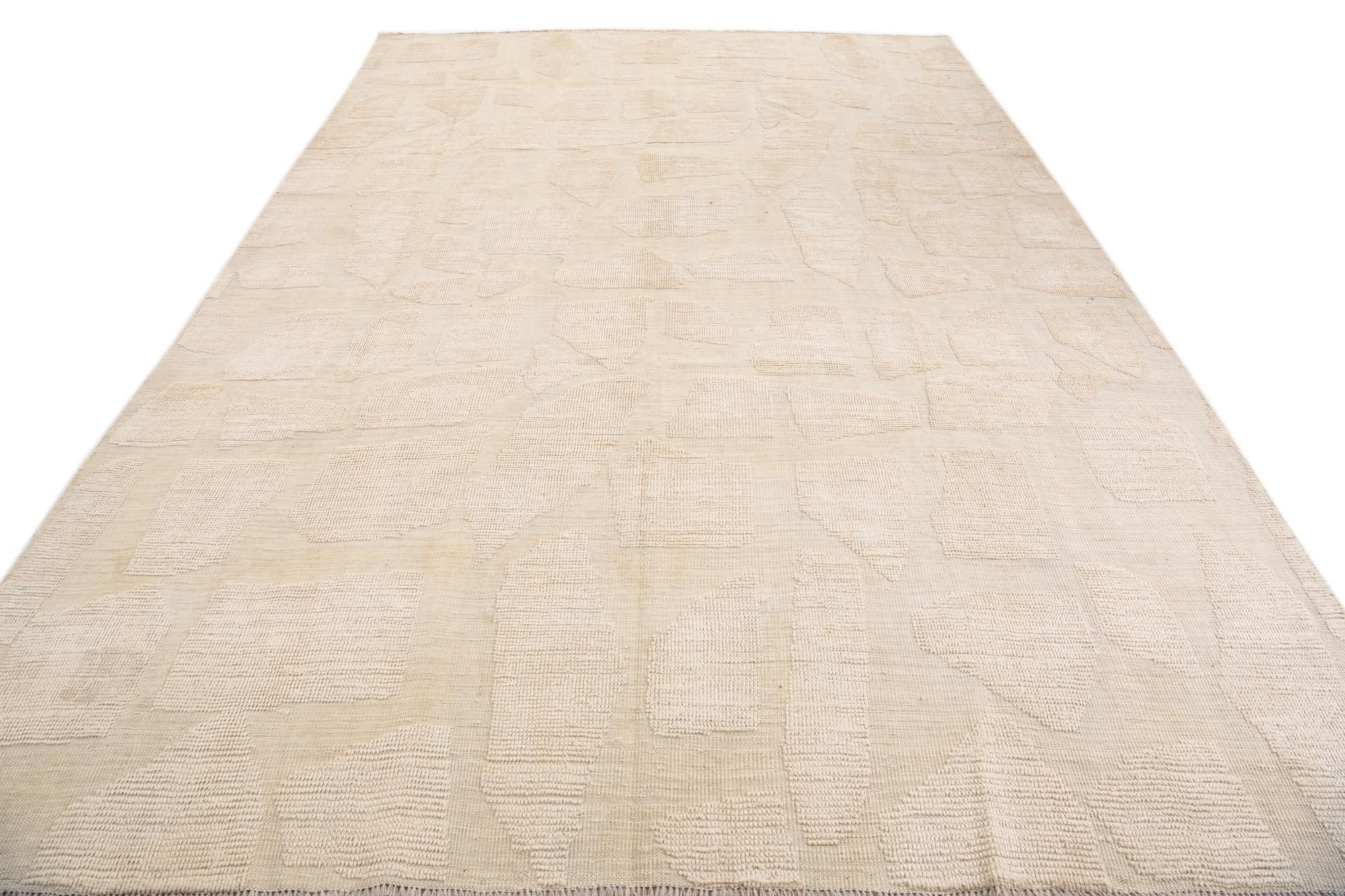 8' 5 x 12' 5 Hand Knotted Moroccan Wool Rug