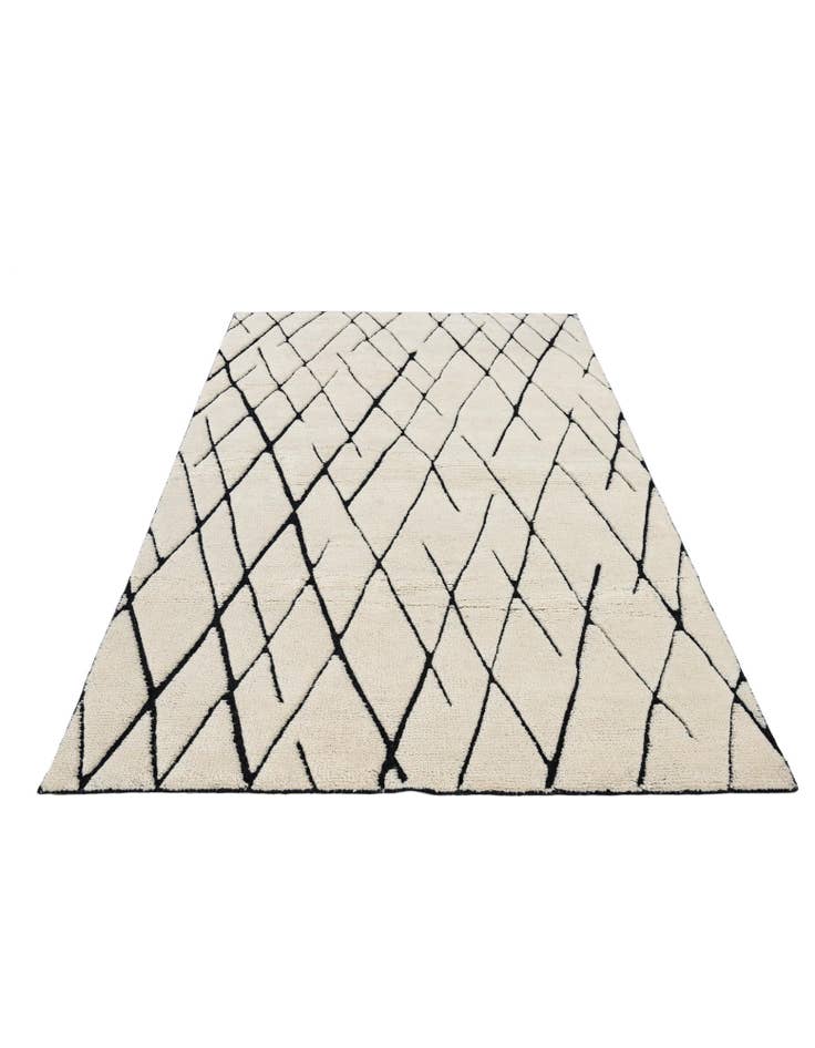 Detail image of 5' x 8'  Hand Knotted Moroccan Wool Rug