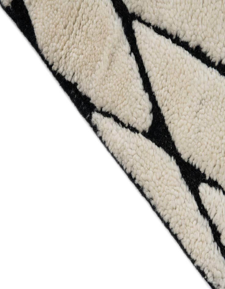 Detail image of 5' x 8'  Hand Knotted Moroccan Wool Rug