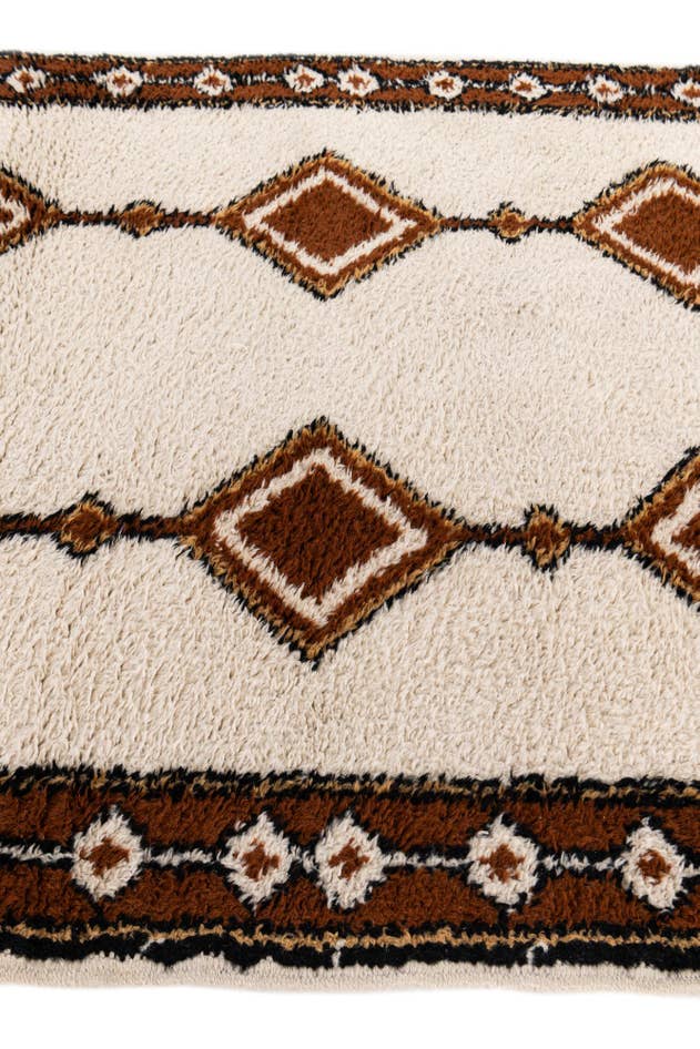 Detail image of 4' x 6' Hand Knotted Moroccan Wool Rug