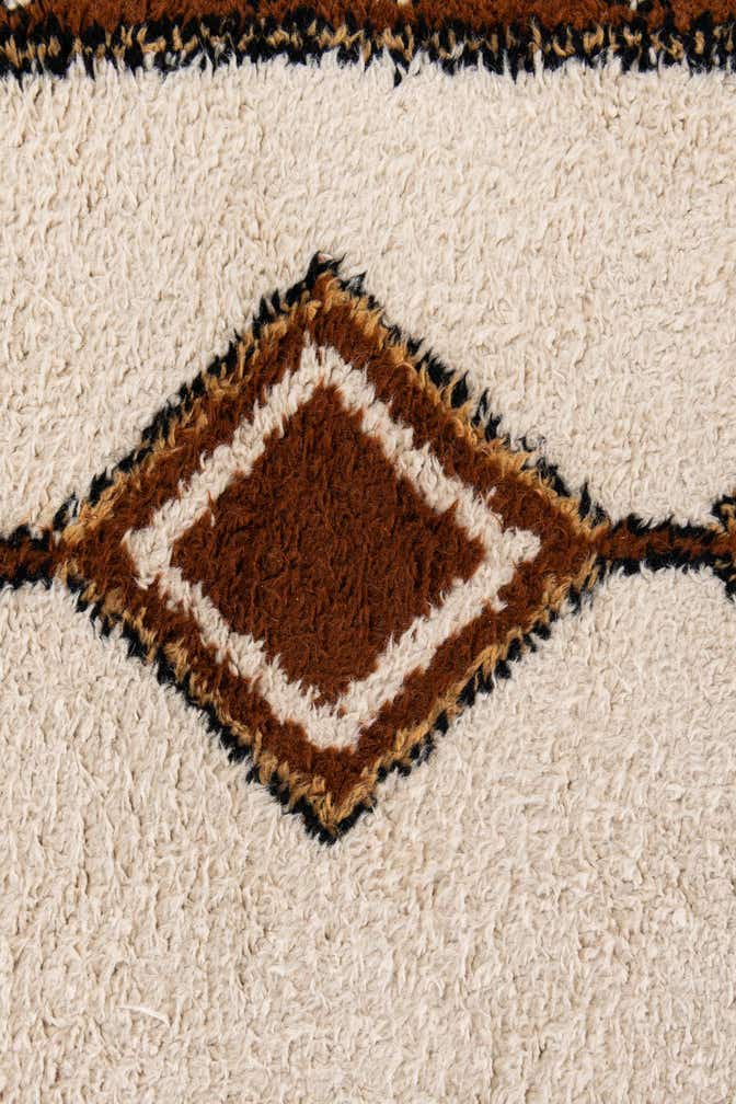 4' x 6' Hand Knotted Moroccan Wool Rug