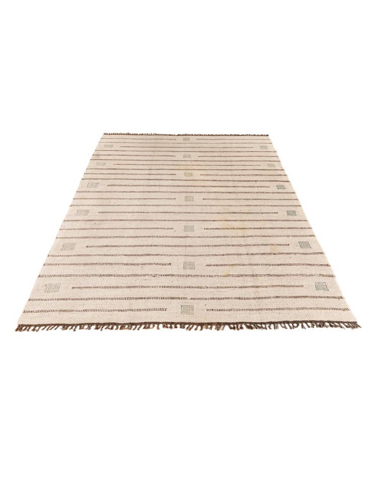 Detail image of 6' 7 x 9' 8 Hand Knotted Moroccan Oriental Wool Rug