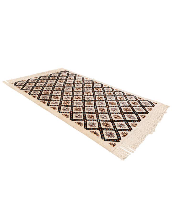 4' 11 x 7' 7 Hand Knotted Moroccan Wool Rug
