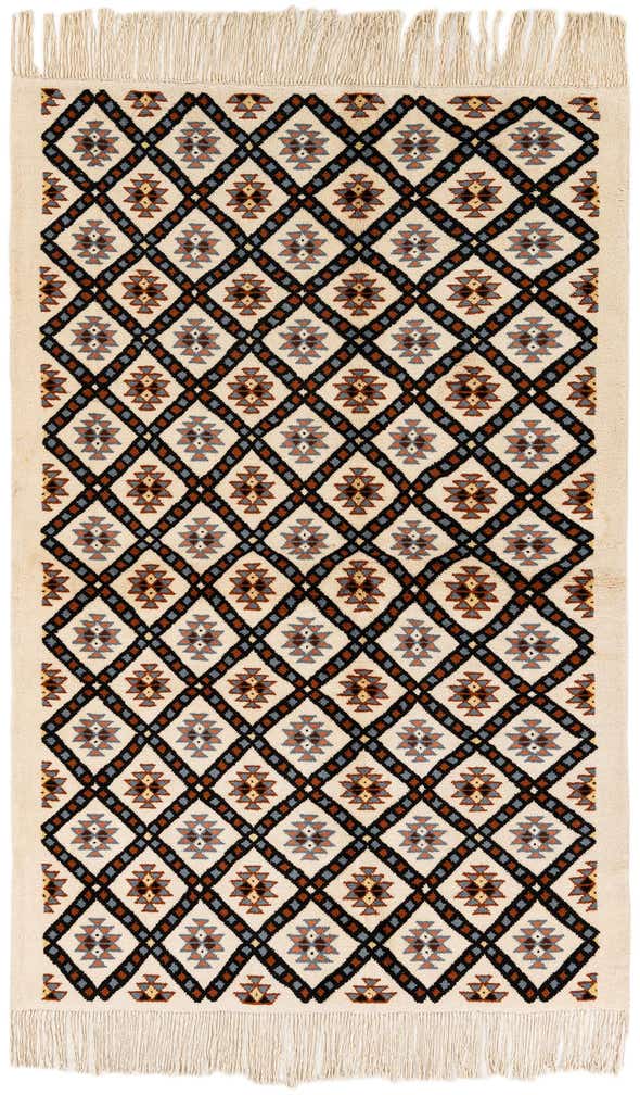 4' 11 x 7' 7 Hand Knotted Moroccan Wool Rug