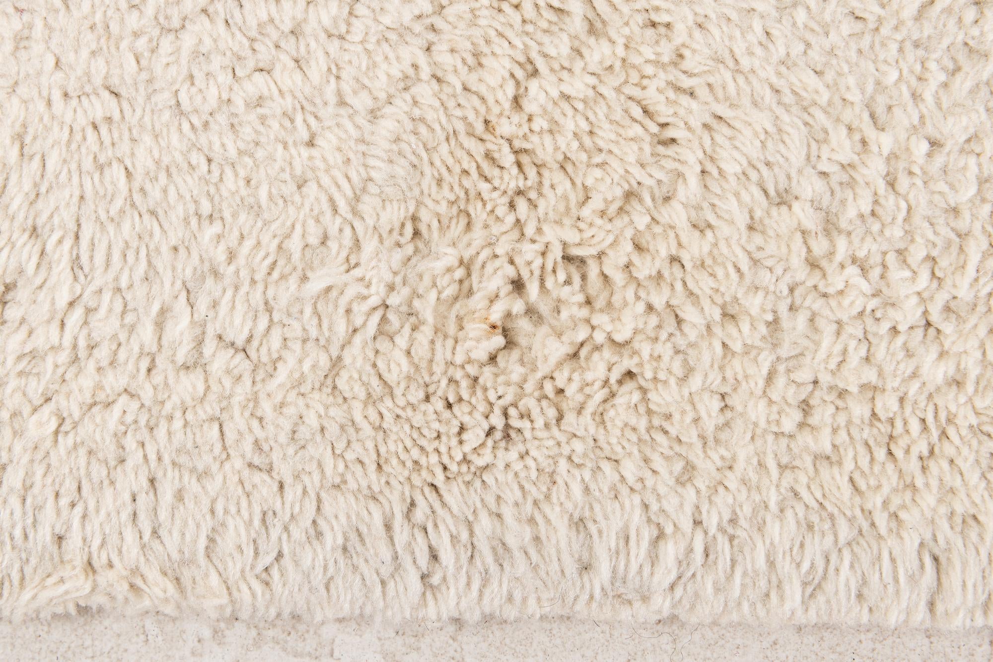 6' 6 x 9' 6 Hand Knotted Moroccan Wool Rug