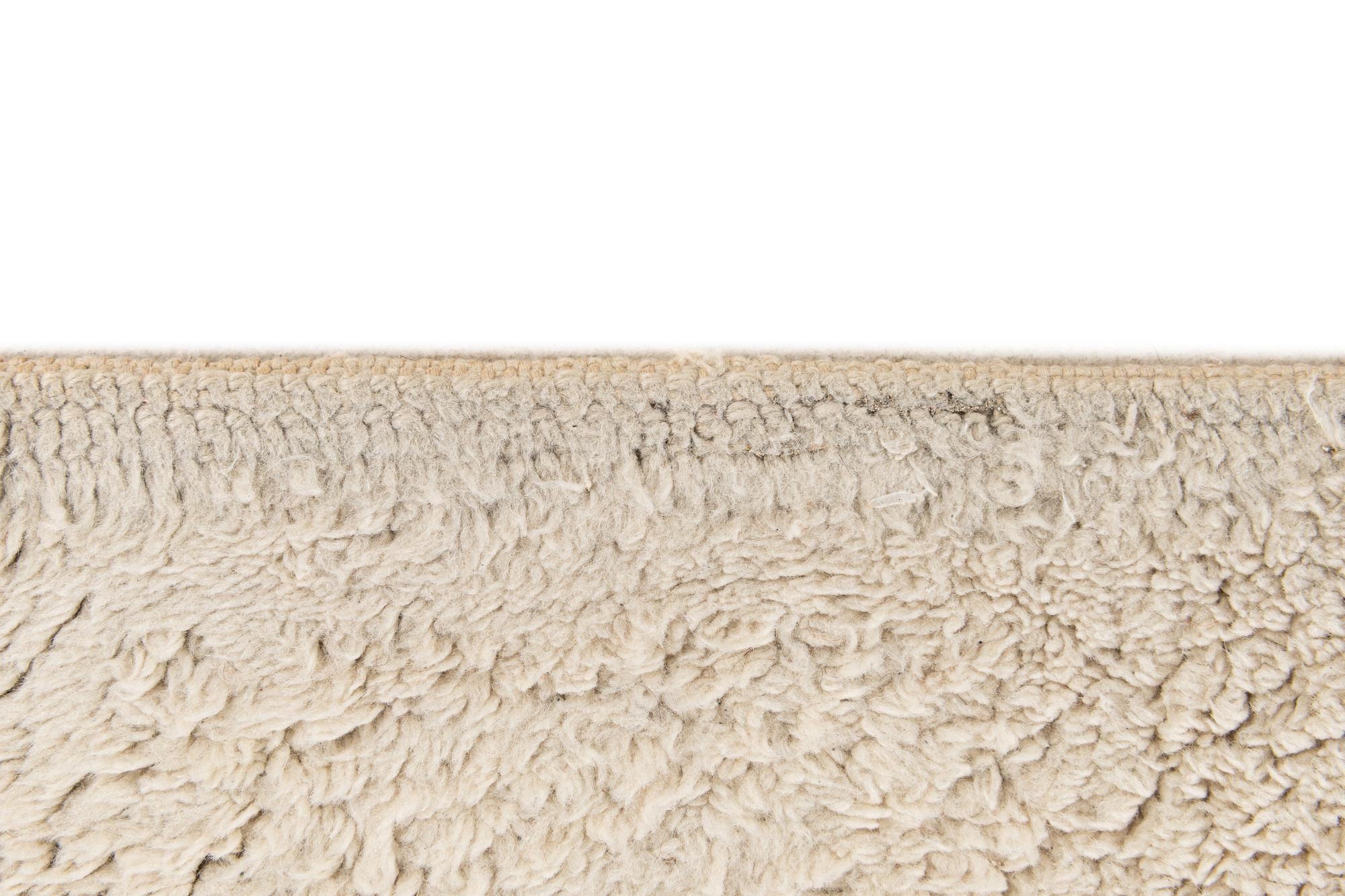 6' 6 x 9' 6 Hand Knotted Moroccan Wool Rug
