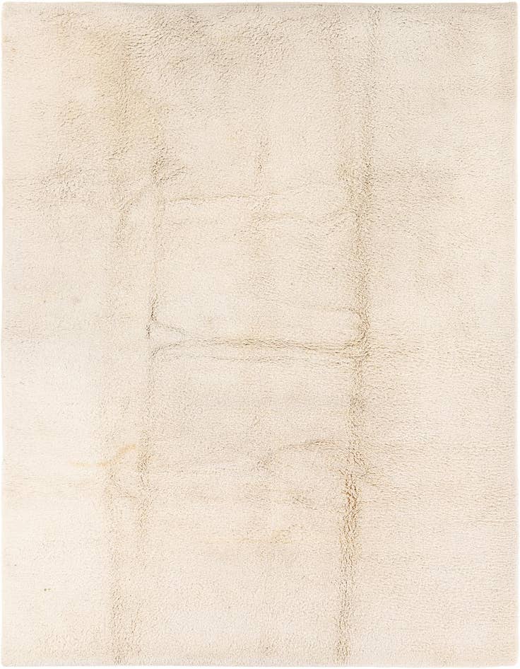 Detail image of 6' 6 x 9' 6 Hand Knotted Moroccan Wool Rug