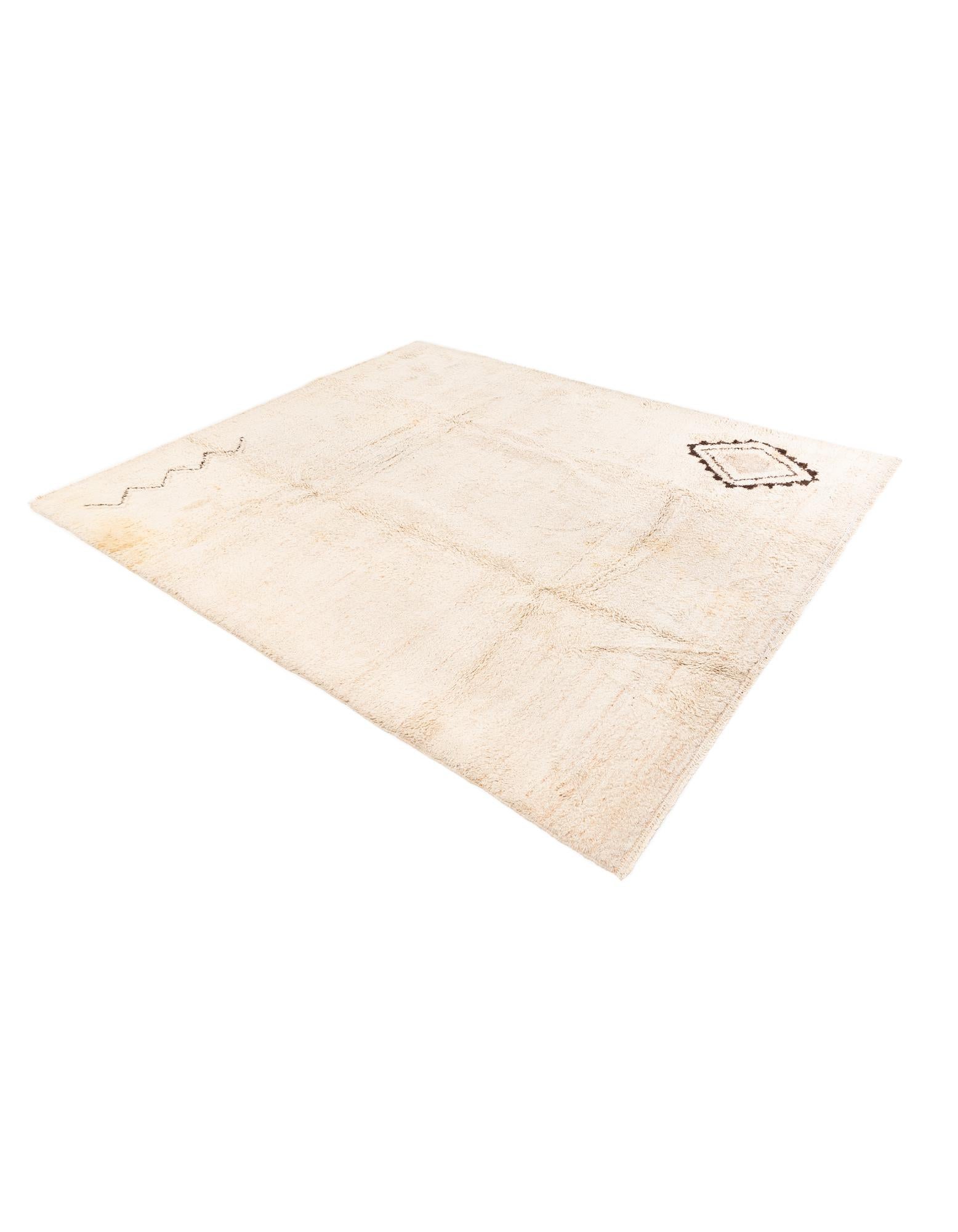 8' 5 x 9' 8 Hand Knotted Moroccan Wool Rug