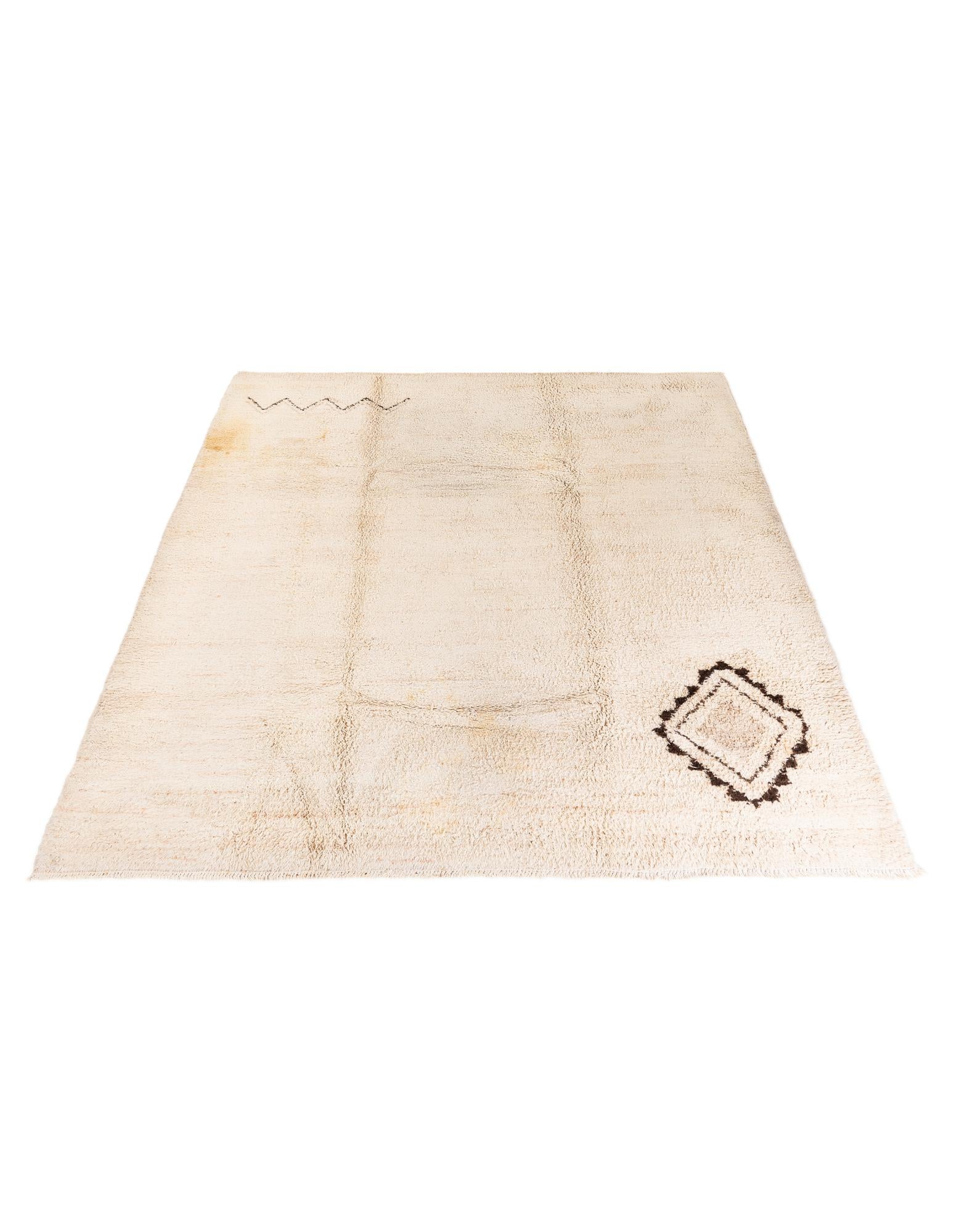 8' 5 x 9' 8 Hand Knotted Moroccan Wool Rug