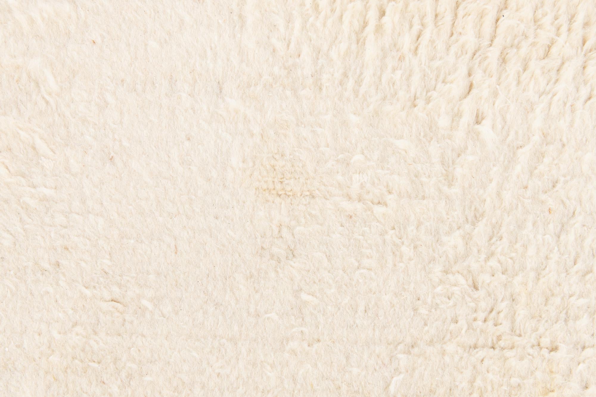7' 1 x 10' 3 Hand Knotted Moroccan Wool Rug