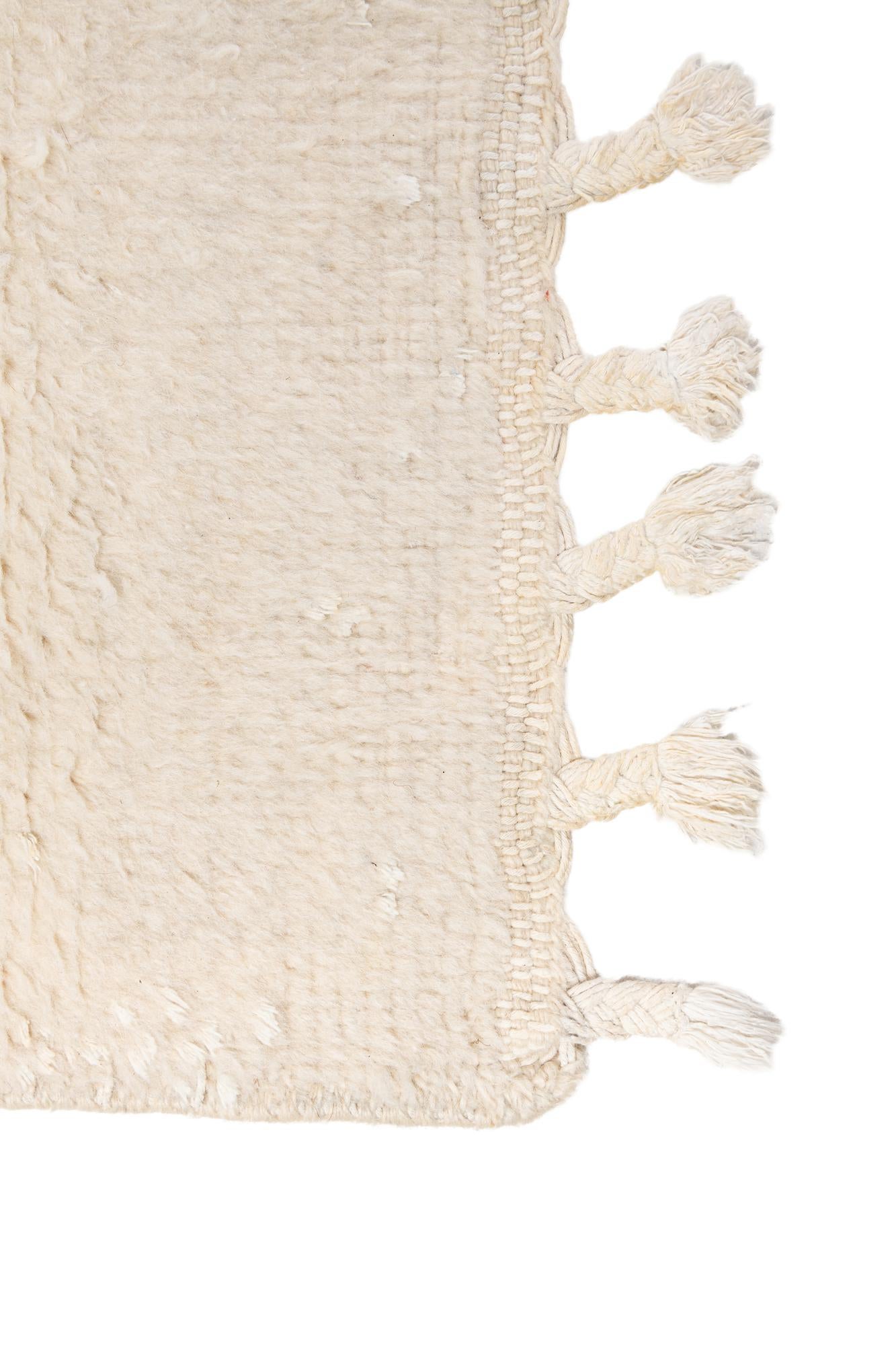 7' 1 x 10' 3 Hand Knotted Moroccan Wool Rug