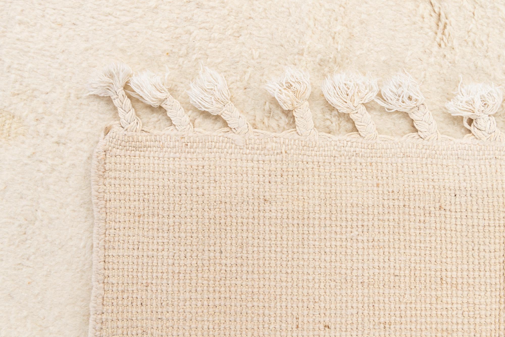 7' 1 x 10' 3 Hand Knotted Moroccan Wool Rug