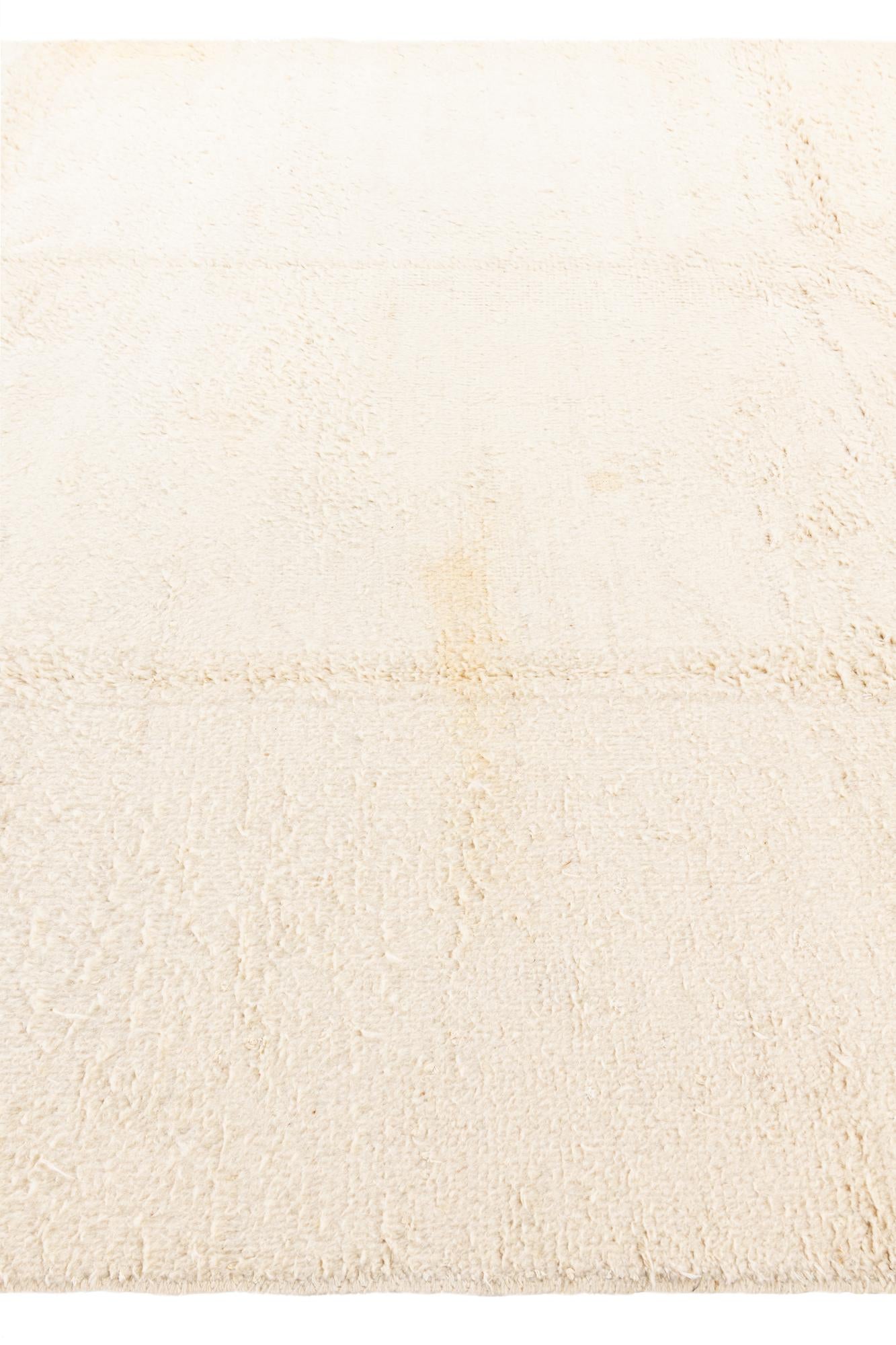 7' 1 x 10' 3 Hand Knotted Moroccan Wool Rug