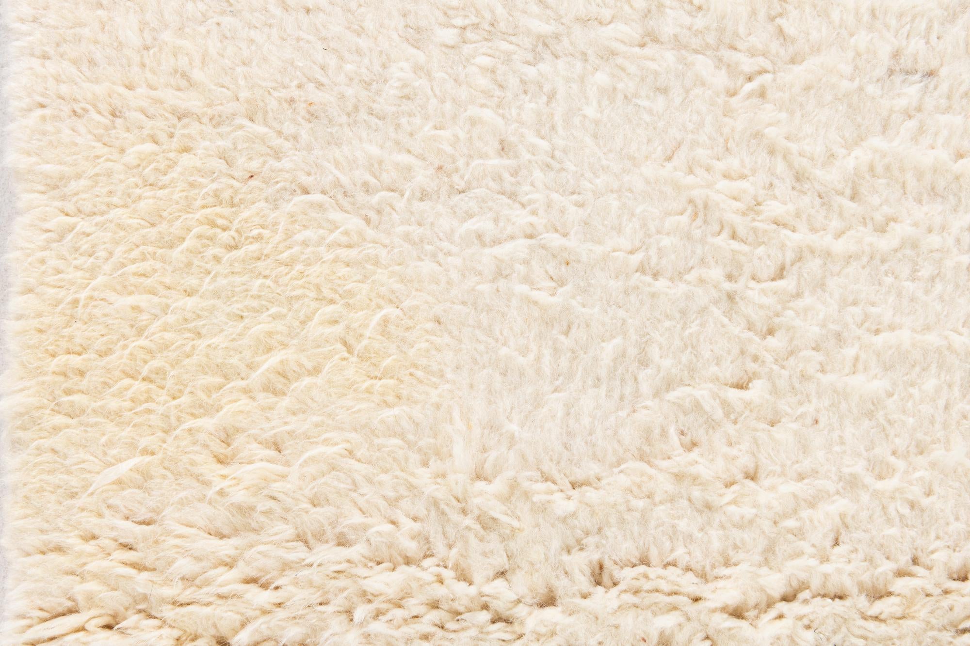 7' 1 x 10' 3 Hand Knotted Moroccan Wool Rug