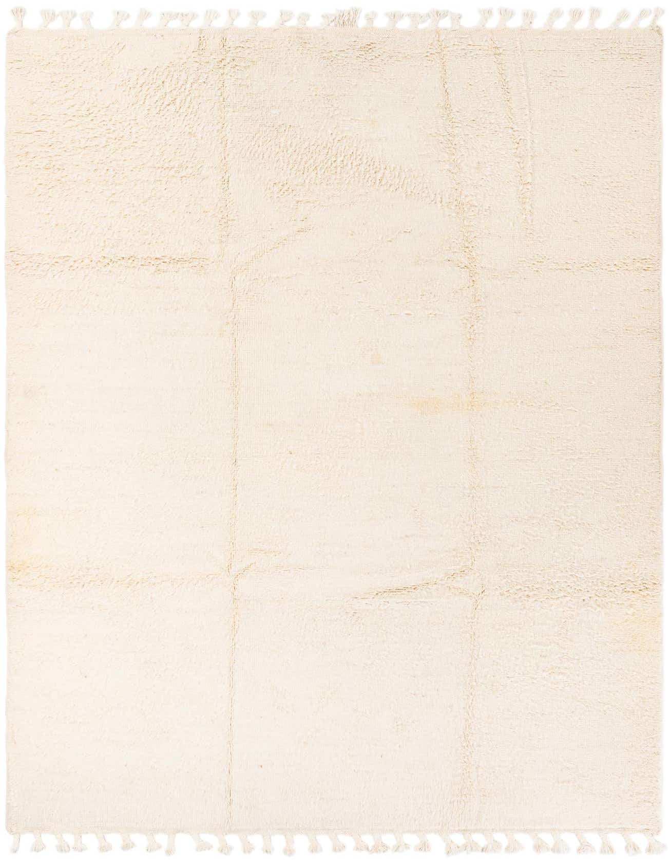 7' 1 x 10' 3 Hand Knotted Moroccan Wool Rug