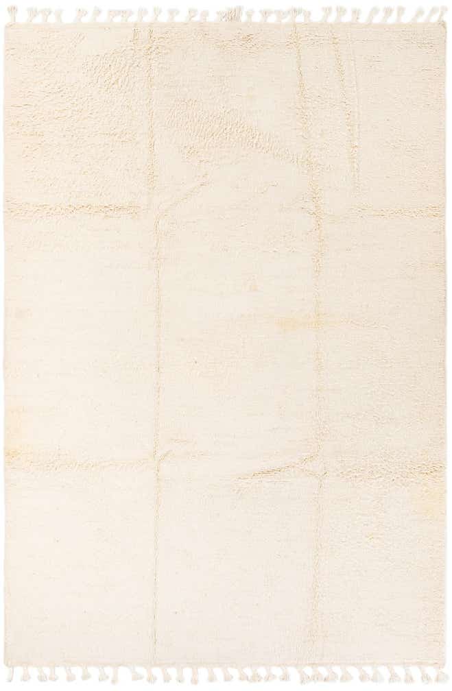 7' 1 x 10' 3 Hand Knotted Moroccan Wool Rug