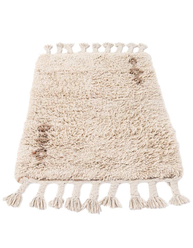 Detail image of 2' 2 x 2' 10 Hand Knotted Moroccan Wool Rug