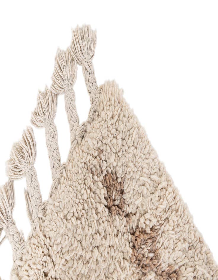 Detail image of 2' 2 x 2' 10 Hand Knotted Moroccan Wool Rug