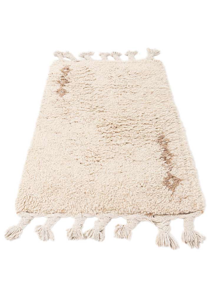1' 11 x 3' 1 Hand Knotted Moroccan Wool Rug