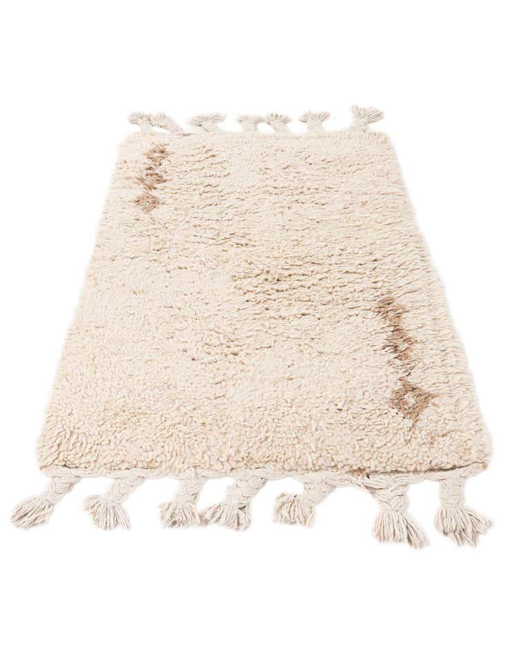Detail image of 1' 11 x 3' 1 Hand Knotted Moroccan Wool Rug