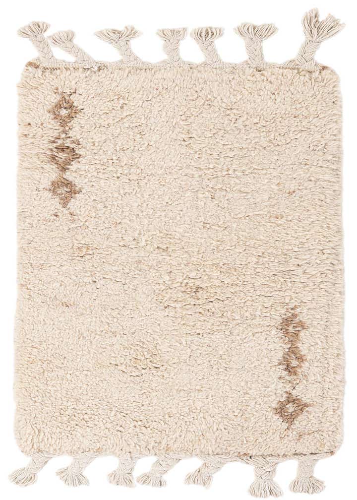 1' 11 x 3' 1 Hand Knotted Moroccan Wool Rug
