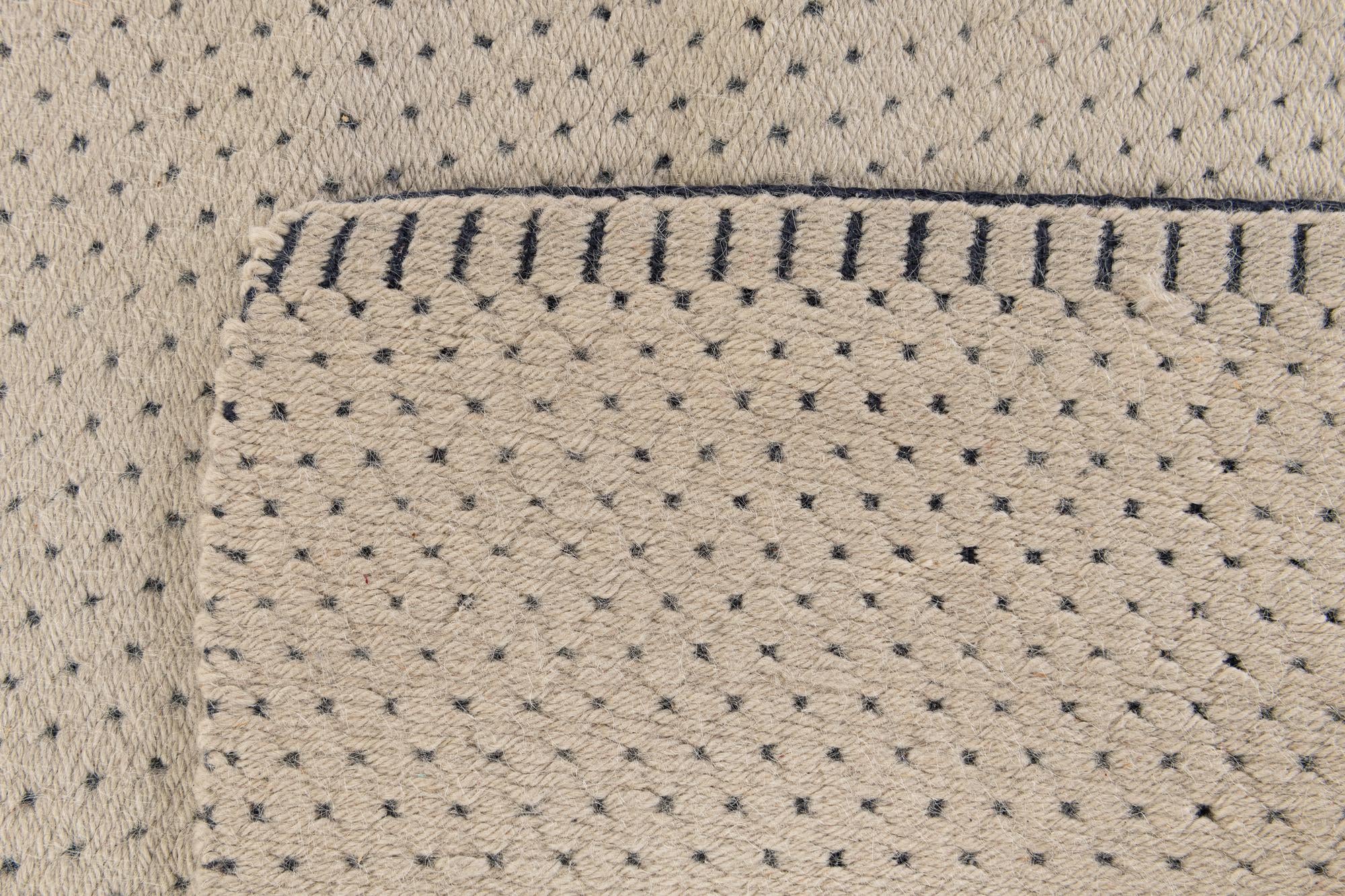 4' 1 x 7' 9 Hand Knotted Moroccan Wool Rug