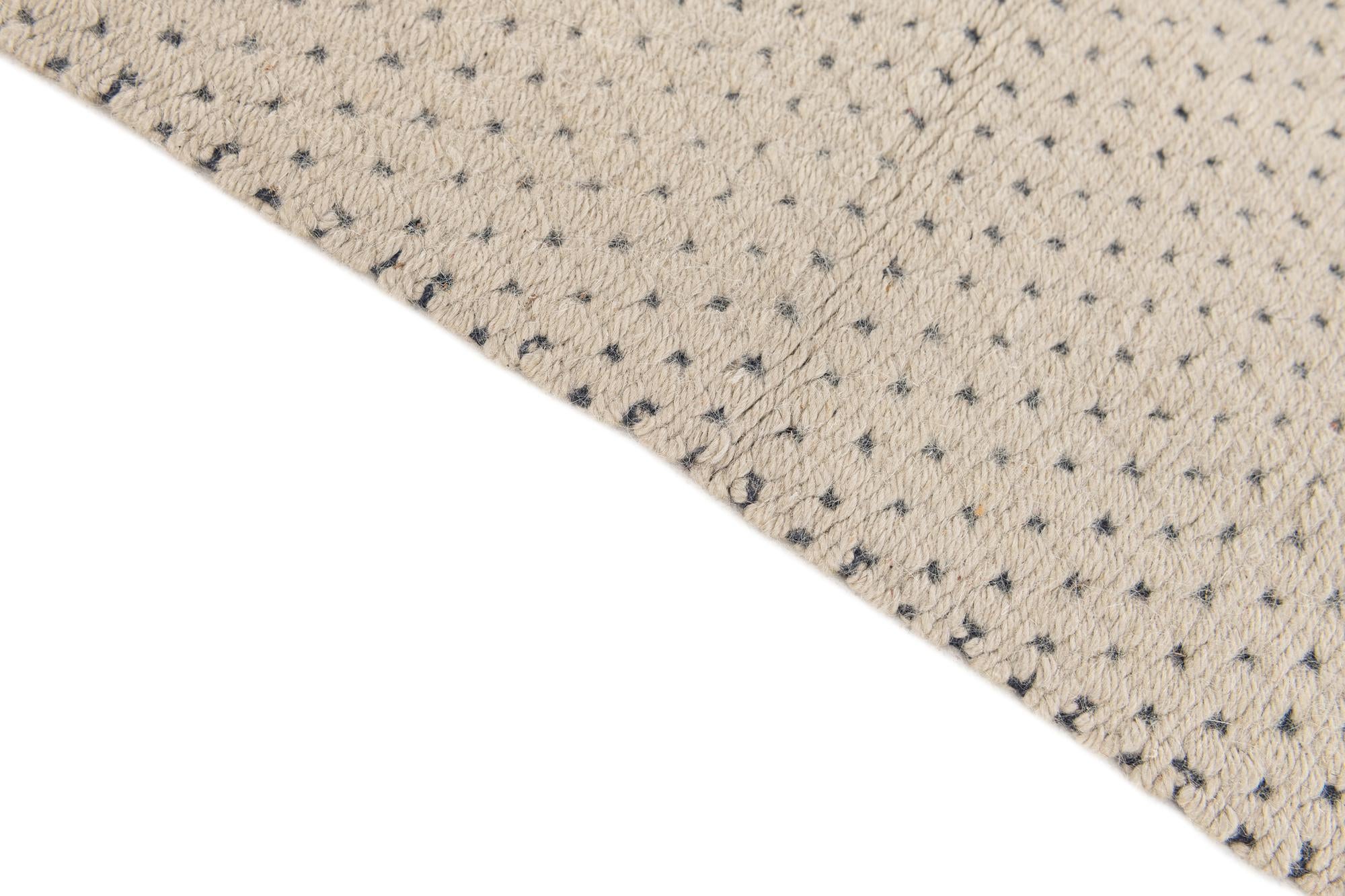 4' 1 x 7' 9 Hand Knotted Moroccan Wool Rug